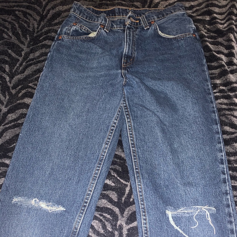 High waisted vintage Tapered leg Levi jeans